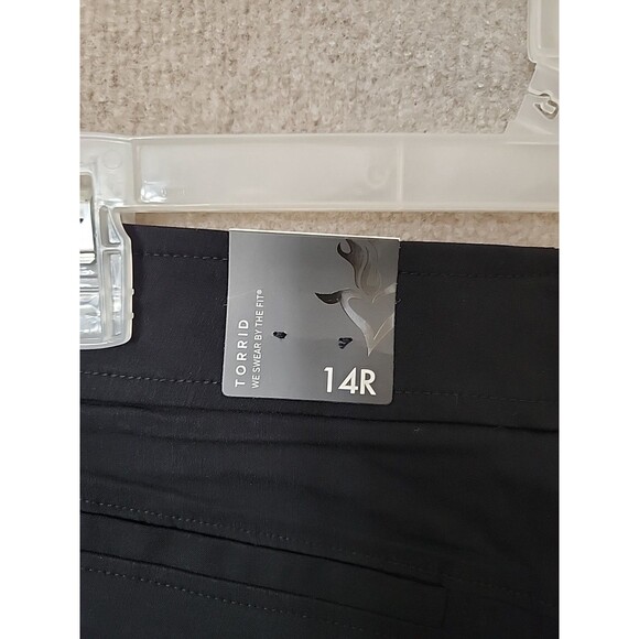 Torrid Jetsetter Slim Boot Dress Pants Womens 14 Black Noir Collection NEW - Picture 8 of 10